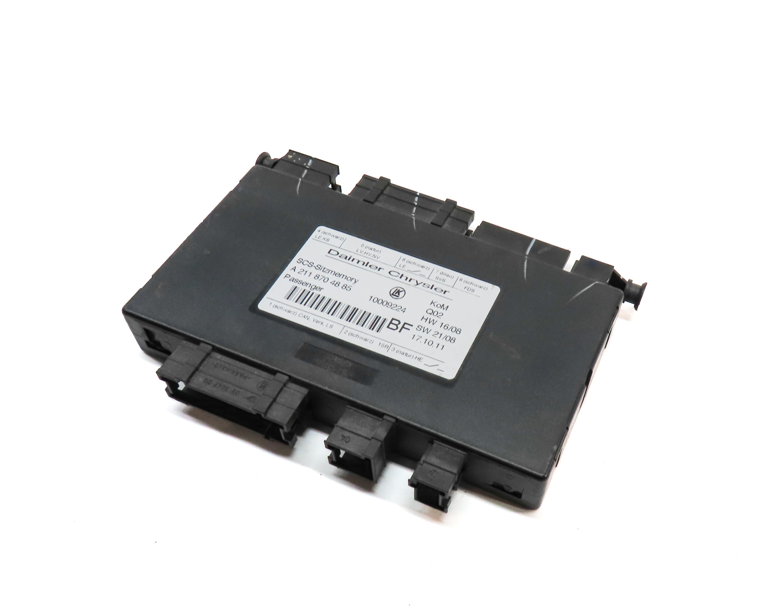 2012 MERCEDES GL350 (X164) FRONT RIGHT PASSENGER SEAT CONTROL MODULE — exact item pictured